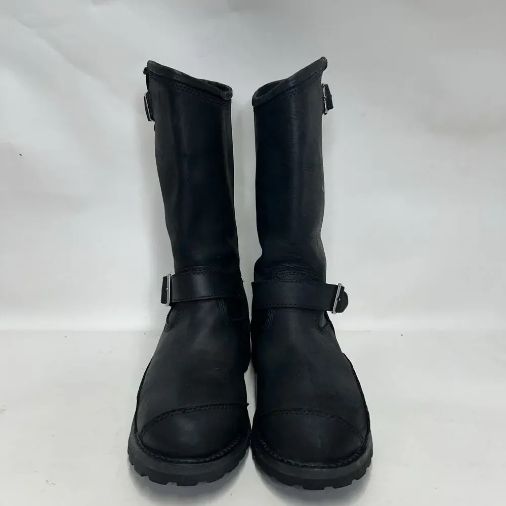 Harley Davidson Embroidered Flames Engineer Boots “Black”